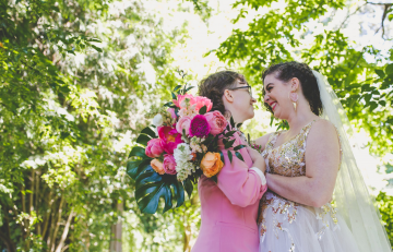 LGBTQ+ couple in the Garden